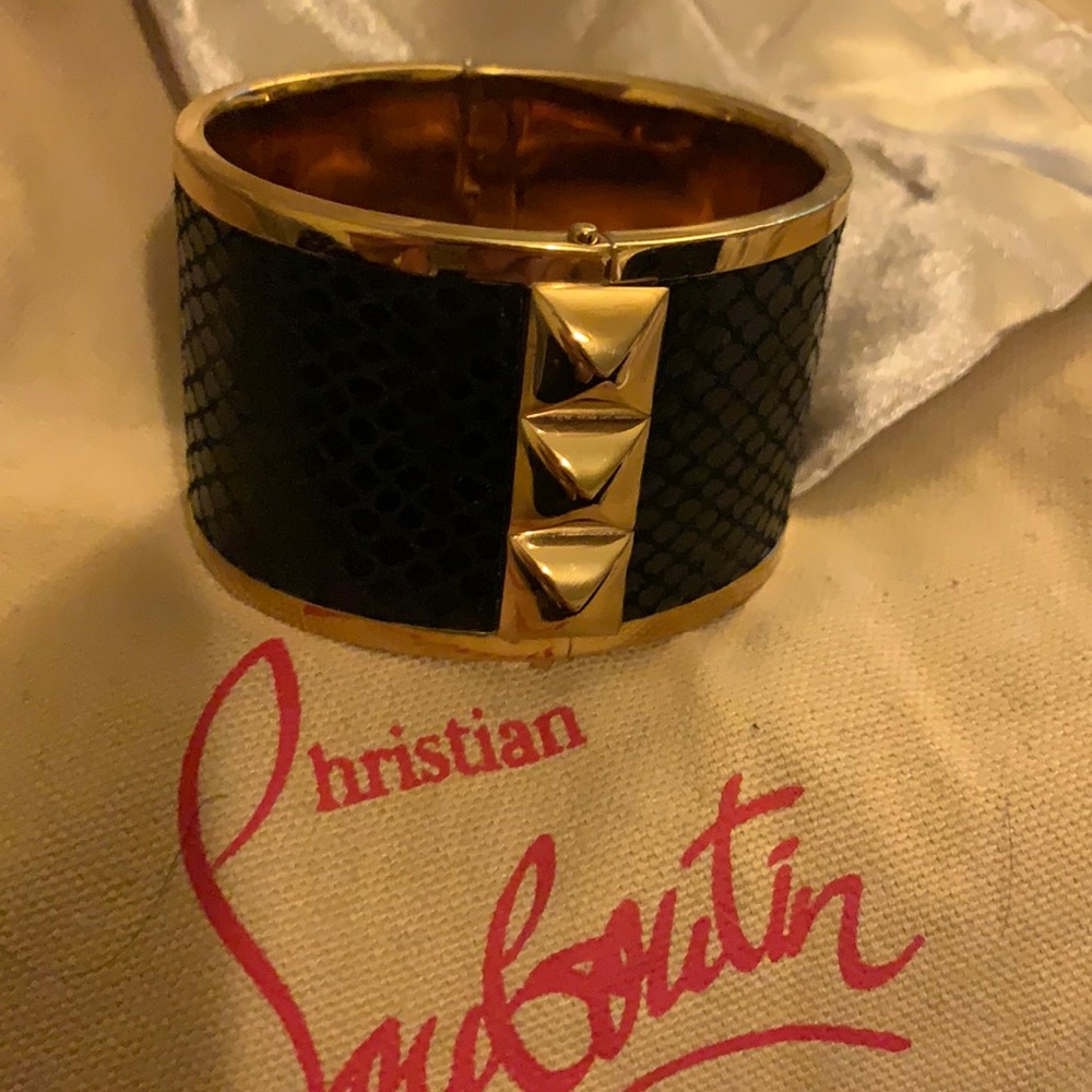 Micheal Kors black and gold cuff